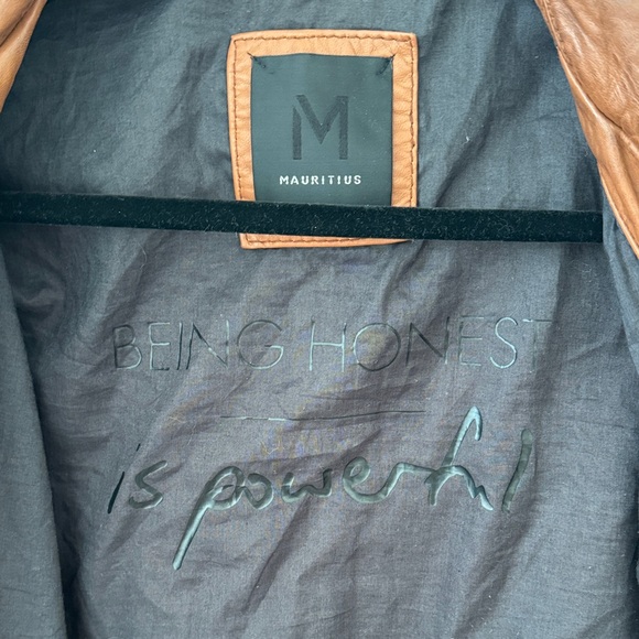 Men's Rustic Brown Leather Military Jacket - Picture 3 of 11